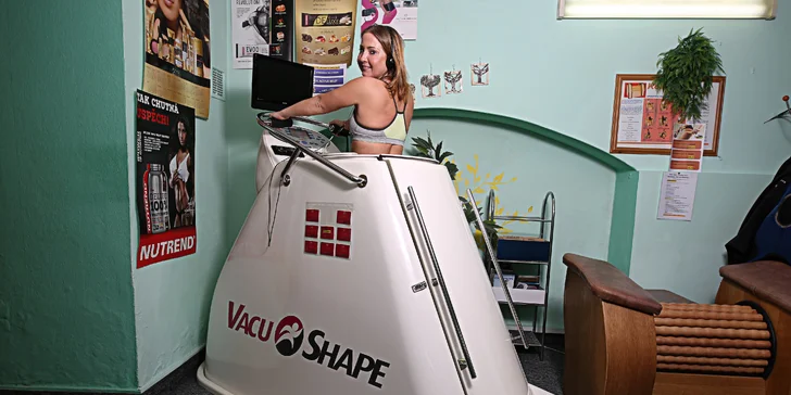 VacuShape kombinuje chůzi na pásu a působení podtlaku, takže tvoří ideální prostředí pro spalování tuků na břiše, nohách i hýždích. 