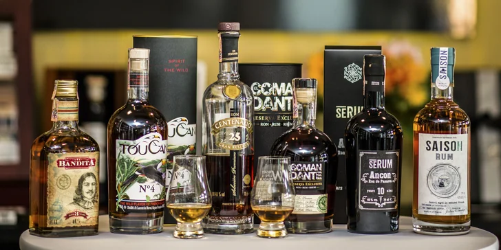 Exkluzívna degustácia 6 svetových rumov v Slainte - Fine spirits