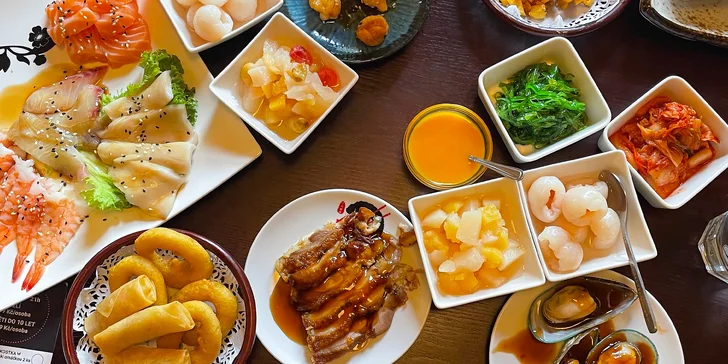 Na all you can eat dorazte od úterý do neděle mezi 11:00 a 21:00. 