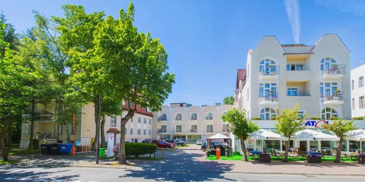 Hotel se nachází na klidném místě, takže se tu vyspíte opravdu dorůžova.