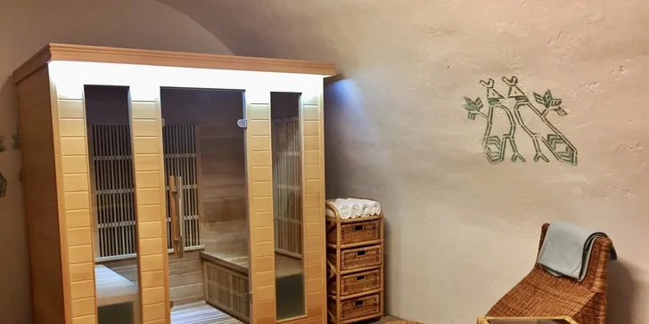 infra saunu môžete využiť za poplatok priamo na recepcii
