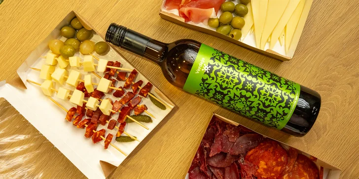 Vouchery v hodnotě 200-1000 Kč do španělského bistra na tapas i lahev vína