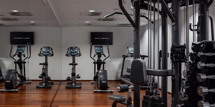 Do hotelového fitness máte neomezený vstup. 