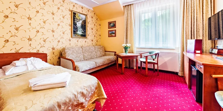 Během pobytu budete ubytovaní v pokoji Premium nebo ve Studiu.
