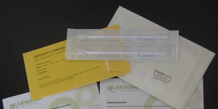 Voucher lze uplatnit na test otcovské nebo mateřské linie. 