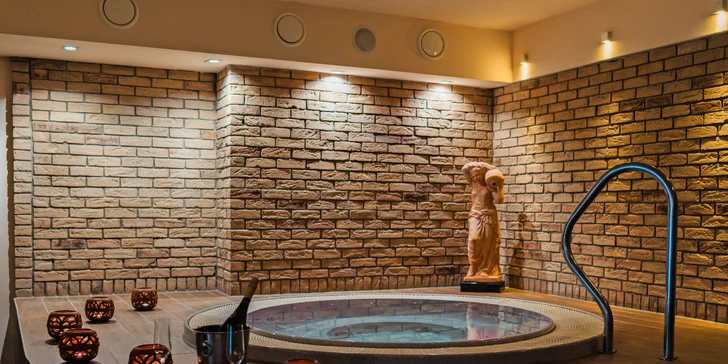 Kromě jiného vás tu čeká soukromý relax ve wellness s vířivkou, saunou a relaxační zónou.