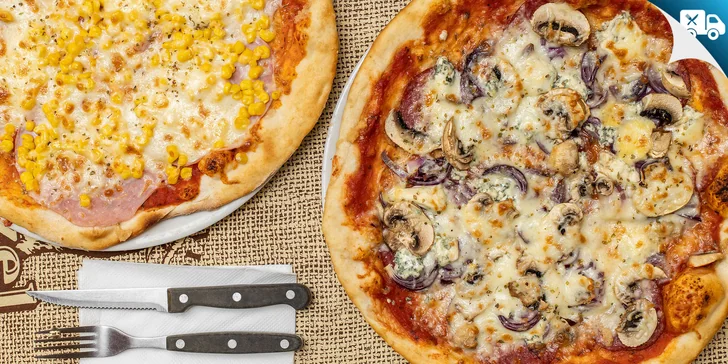 Pizza a pizza štangle podľa výberu – aj na donášku