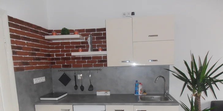 Dvě noci strávíte v prostorném a světlém apartmánu, z něhož to do dřevěné kádě máte opravdu jen pár kroků a na rozkládací pohovky se vejdou až 4 děti. 