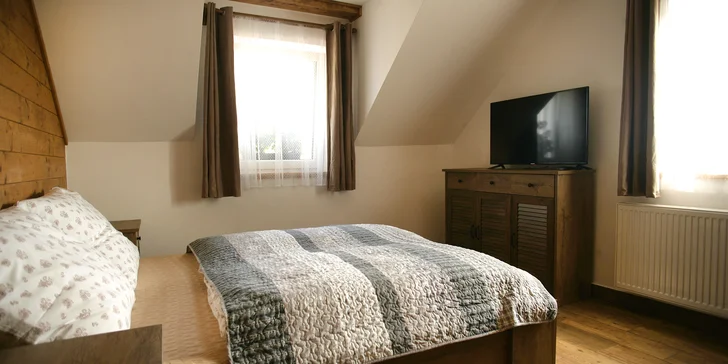Na výběr jsou apartmány pro 4-7 osob.