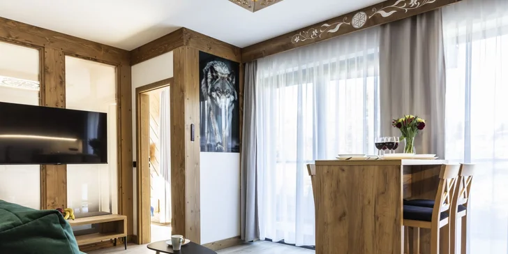 Apartmány jsou prostorné a bez problémů se do nich vejde i čtyřčlenná rodina či menší parta kamarádů.