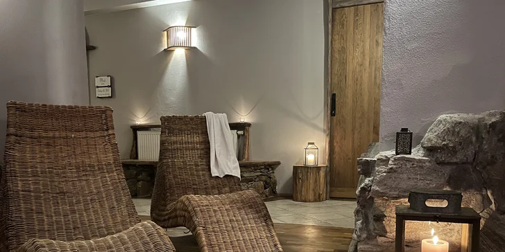 V rámci dvou variant budete mít hodinový vstup do wellness zdarma.