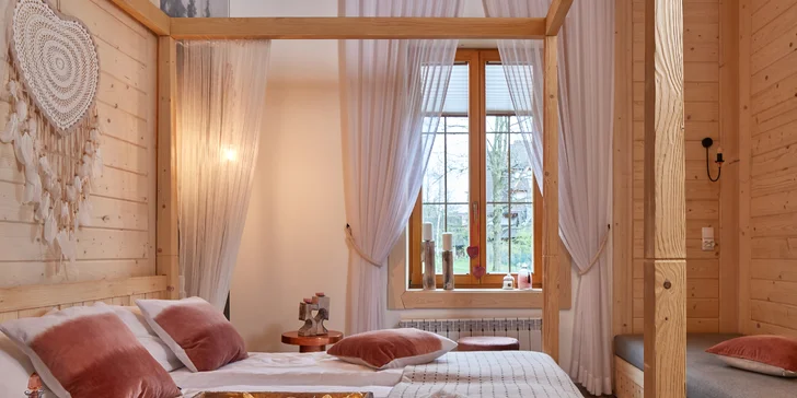 V nabídce je i romantický apartmán pro zamilované.
