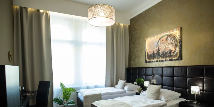 Pokoje Comfort nabízí i možnost oddělených postelí.