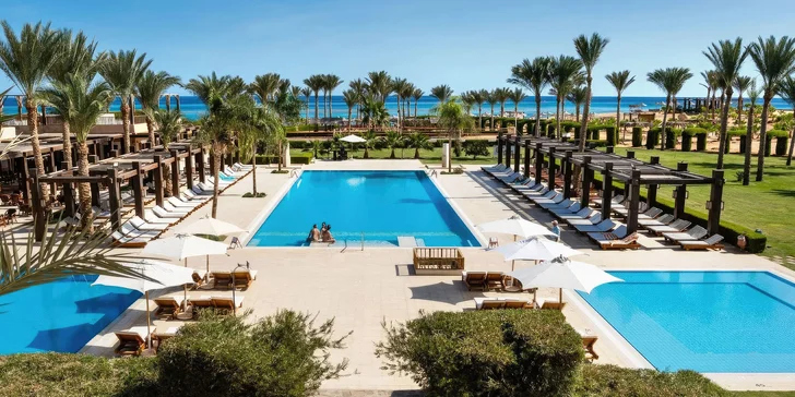 All inclusive dovolená v Egyptě: hotel Gemma Resort**** přímo u pláže, s bazény a animačním programem