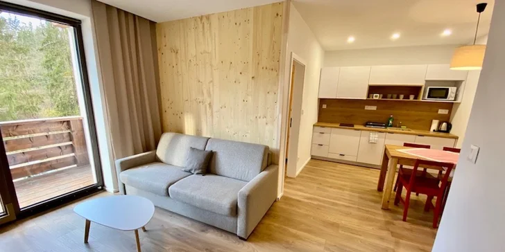 Apartmány jsou ideální místem pro aktivní rodinnou dovolenou.