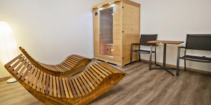 Těšte se i na relax – v ceně máte hodinku v hotelové sauně. 