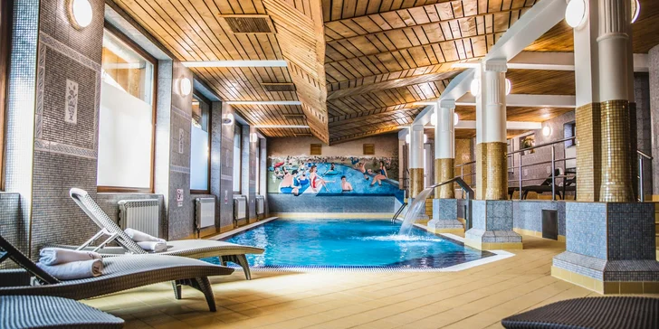 Jedným z veľkých lákadiel hotela je neobmedzený vstup do wellness.