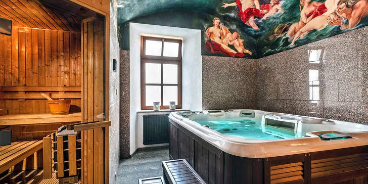 Romantický relax plný zážitků: polopenze, lahev vína, wellness i degustace vína