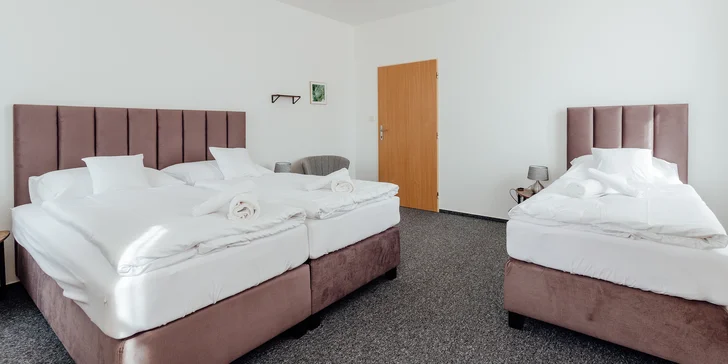 Apartmány obsahujú dve spálne v kombinácii 2+2 alebo 2+3.