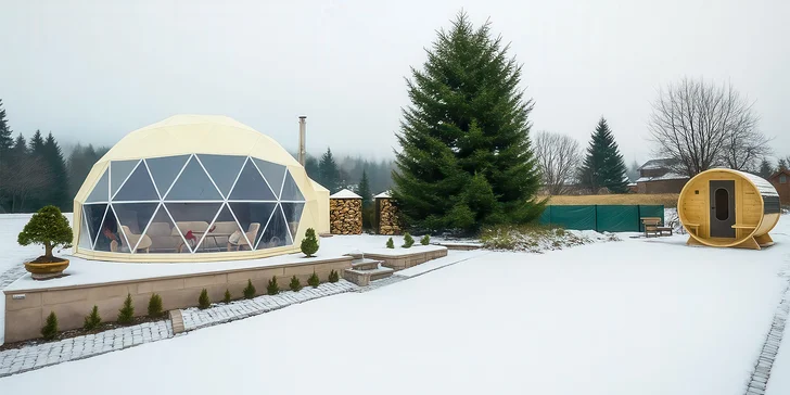 Glamping v Krušných horách: komfortně vybavený stan se saunou a výhodami