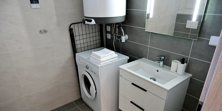 Nechybí osušky, ručníky, povlečení ani káva pro pohodové ráno. 