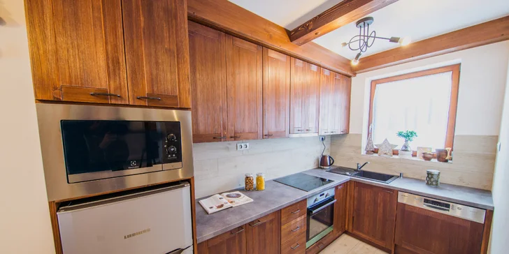 Apartmán Superior 80 m² - plně vybavená kuchyň