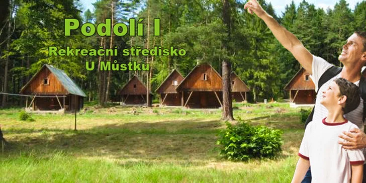 Pronájem chaty u Orlické přehrady - 3 nebo 7 nocí. Krásná příroda a koupání. Ideální česká dovolená pro rodinu s dětmi či partu až ŠESTI přátel.