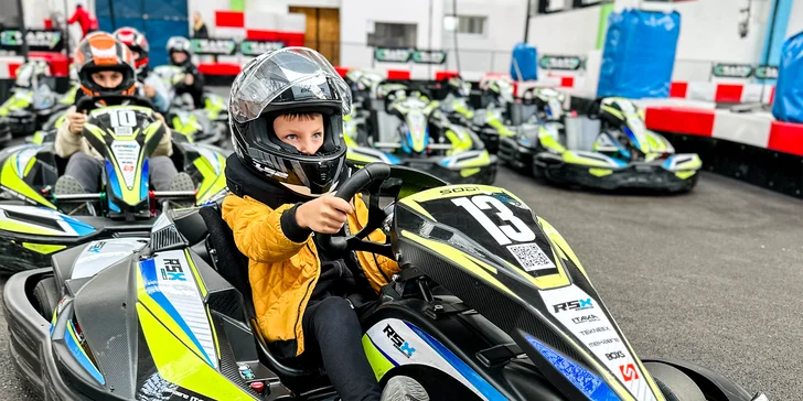 Jazda na motokárach pre jednotlivcov i dvojice či kurz detský vodičák na motokáru