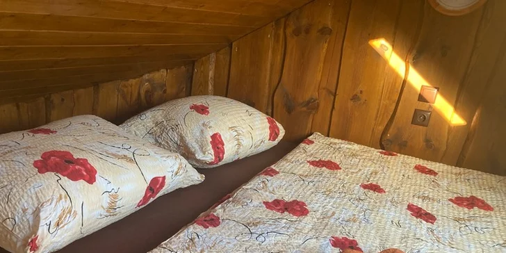 Najdete tu mikrovlnou troubu, lednici a dřez s tekoucí vodou.