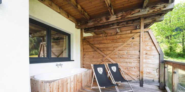 A myslí tu i na odpočinek – po výletech v přírodě či pořádně lyžovačce načerpáte novou energii ve wellness.