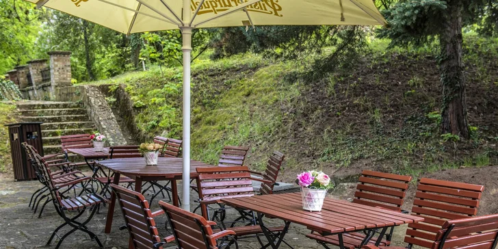 Přímo u hotelu a v jeho okolí se rozprostírá anglický park zámku De la Motte ideální na pomalé procházky.