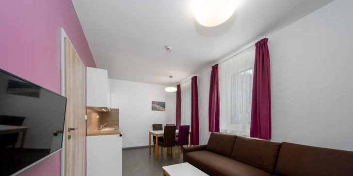 Na výber je apartmán Comfort, Deluxe, Standard či Superior.