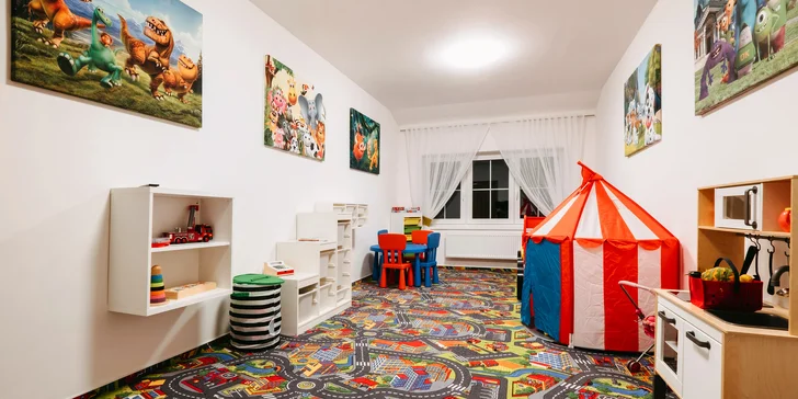 Hotel má skvělé vybavení pro děti - nuda tedy nehrozí.