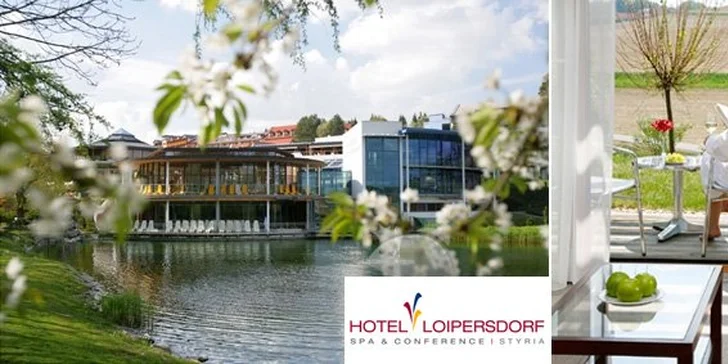 8990 Kč za ČTYŘI DNY PRO DVA v rakouských lázních Loipersdorf**** v hodnotě 18 975 Kč! Úžasná relaxace s neomezeným wellness a bohatou polopenzí se slevou 52 %.