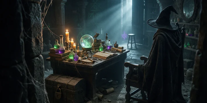 Mysteriózna escape hra „Divné dúpä“ pre 2 až 5 hráčov: utečte skôr, než sa vráti čarodejník!