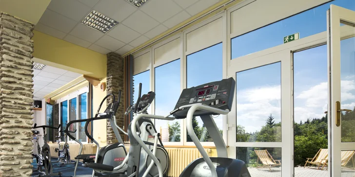 Neomezeně je vám k dispozici i fitness centrum. 