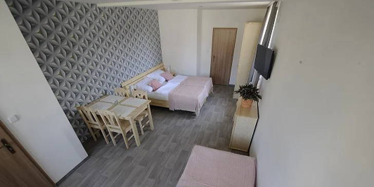 Každý apartmán má svůj vlastní vchod.
