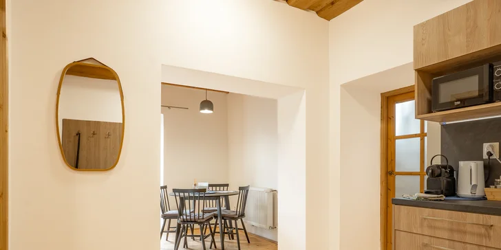Na výběr jsou apartmány s romantickými názvy bylinek a květin.