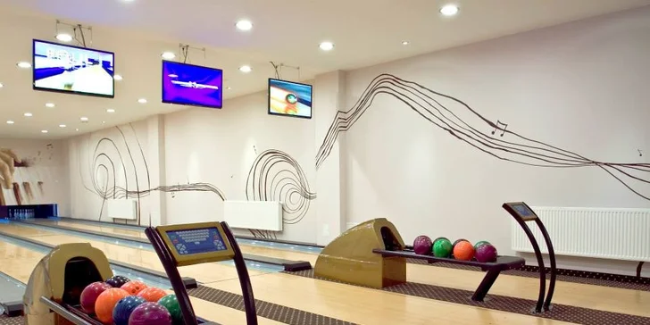 Za příplatek si můžete zahrát bowling. 