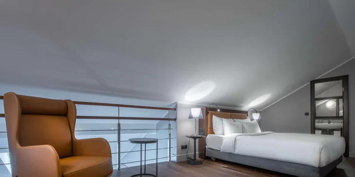 Apartmán Penthouse je vhodný až pro 4 osoby. 