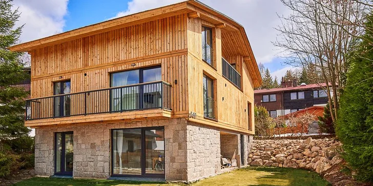 Aktivní odpočinek v Harrachově: pobyt v krásných nových apartmánech i pivní koupel