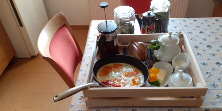 V ceně některých variant je i mlynářova snídaně s donáškou až do pokoje.