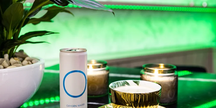 Po absolvovaní terapie každý klient získava ako bonus kyslíkovú vodu OXYWater zdarma