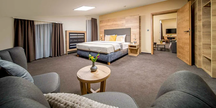 Bydlet budete v designovém hotelu Zlatý potok. 