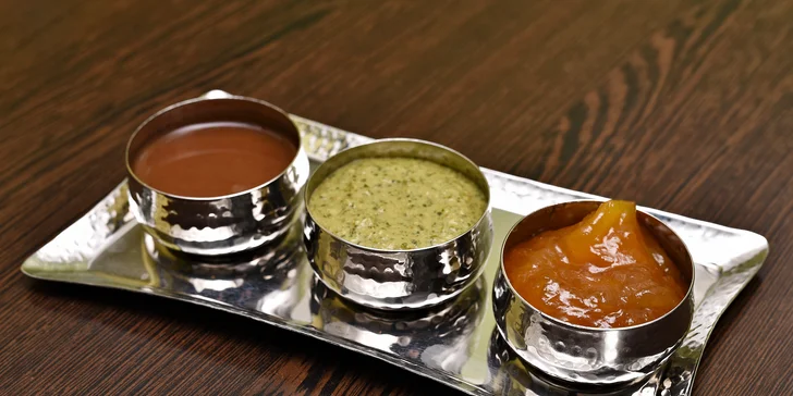 Trojí chutney jednotlivá sousta dokonale vyladí.