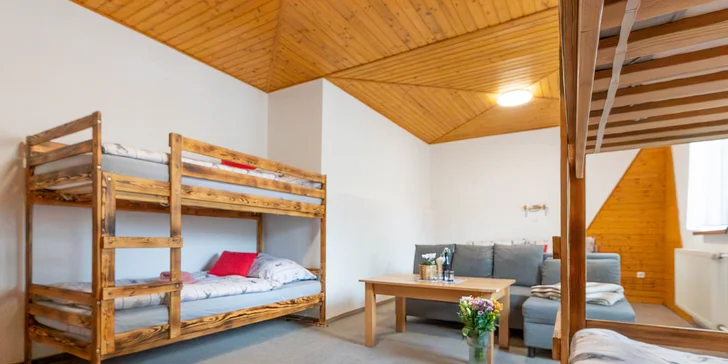 V apartmánu se pohodlně ubytuje až 8 osob.