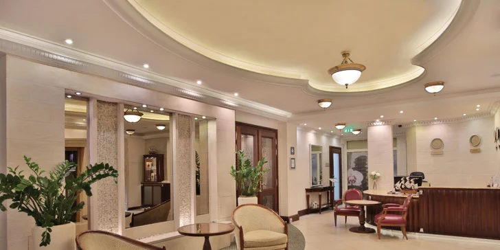 Interiér hotelu je velmi elegantní a vkusně zařízený. Co tu oslavit třeba významné výročí?