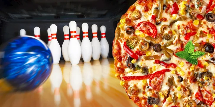 Pizza dle výběru a hodina bowlingu v Bowlingu Slavičín
