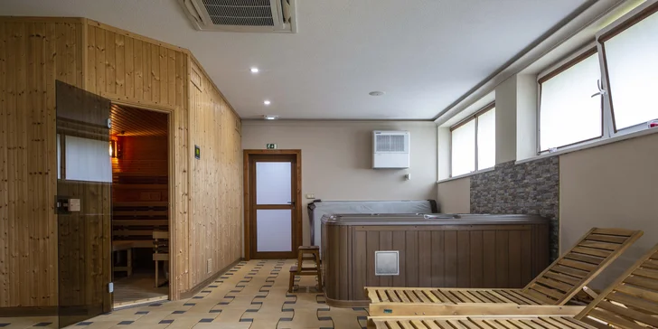  Čeká tu na vás vířivka a sauna.