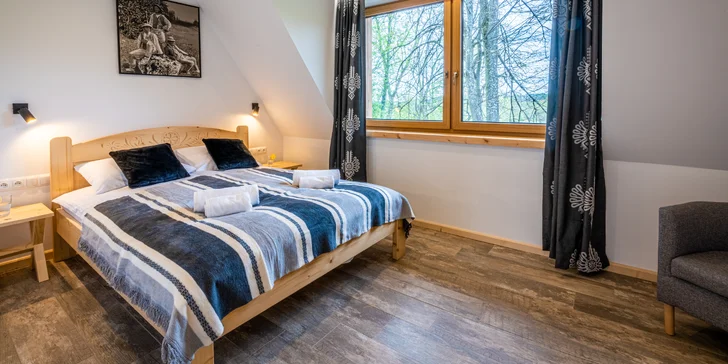Oddychovať budete v jednom z 8 apartmánov.